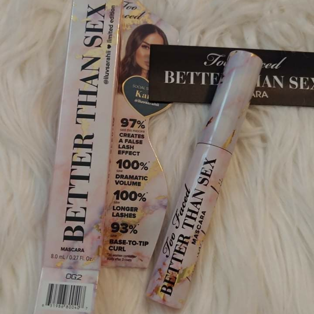 💝NWT TOO FACED BETTER THAN SEX MASCARA LIMITED EDITION PACKAGING
